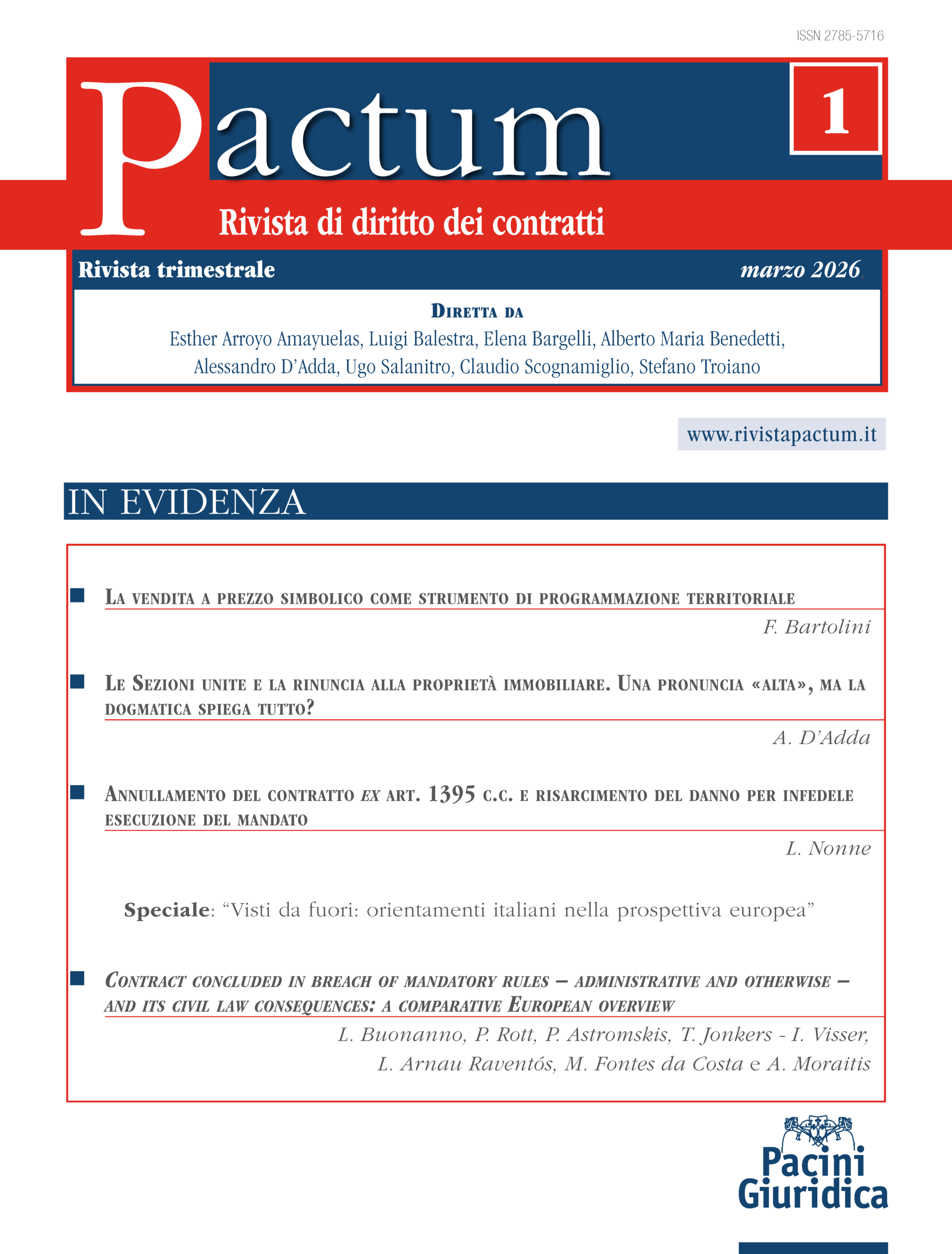 Fascicolo n. 1/2026 sfogliabile
